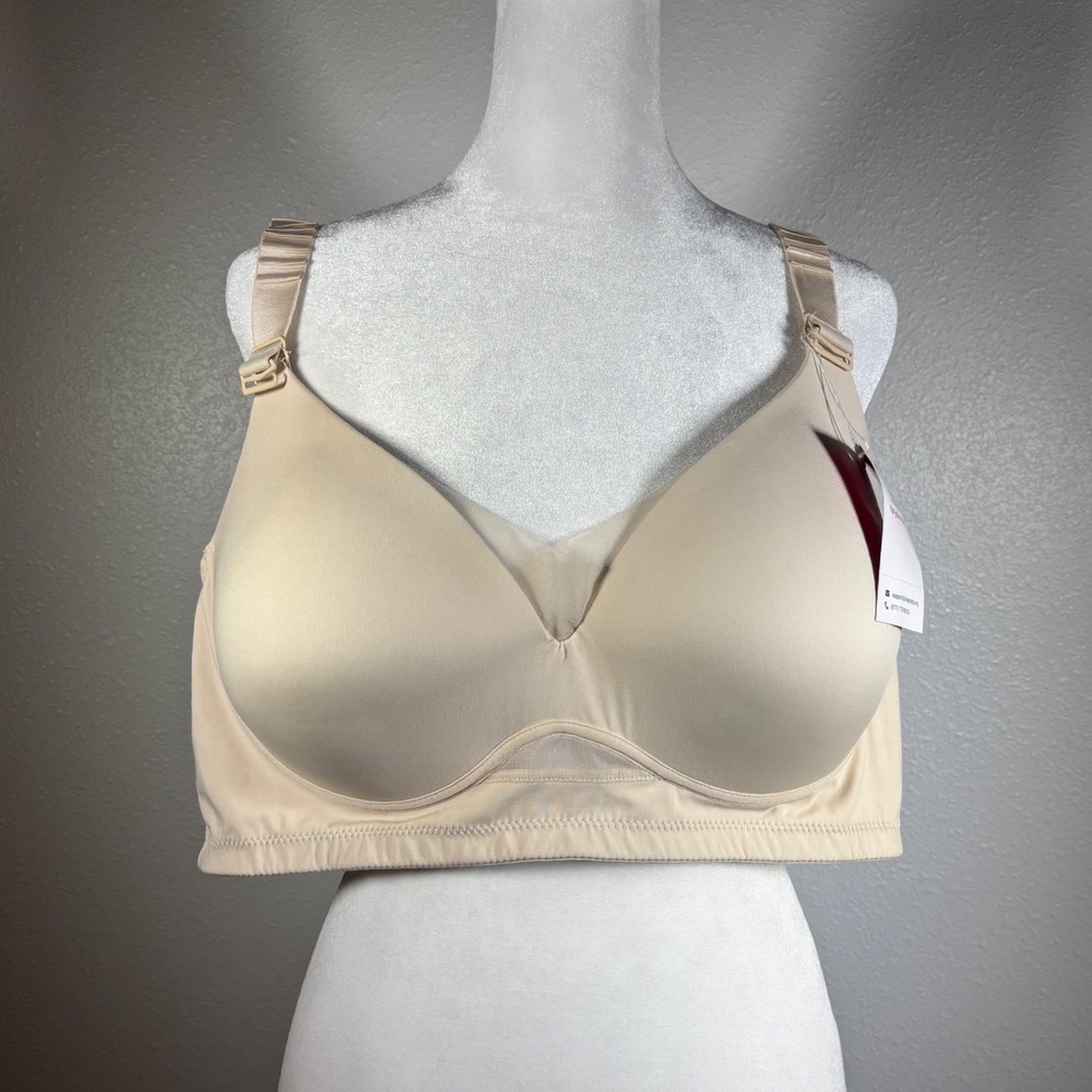 SonaShape Wireless Bra Beige Nude Seamless Molded Cup 2XL-UP NEW cozy soft plus